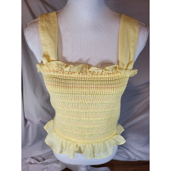 Modcloth Hot Fun In‎ The Summertime Smocked Tank Top Size Large - Picture 1 of 5